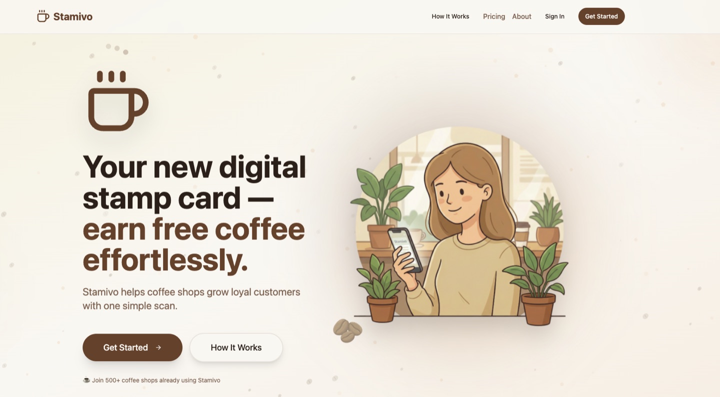 Stamivo website preview